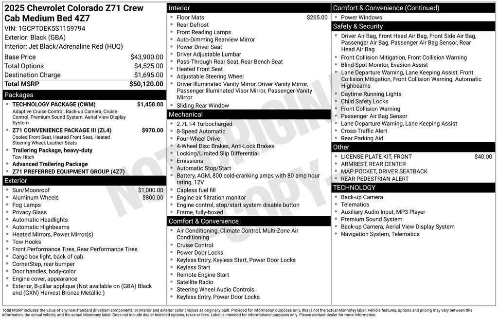 2025 Chevrolet Colorado Z71