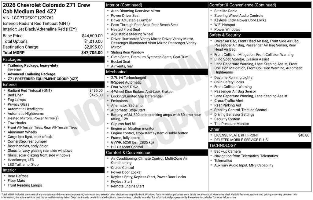 2026 Chevrolet Colorado Z71