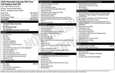 2026 Chevrolet Colorado ZR2