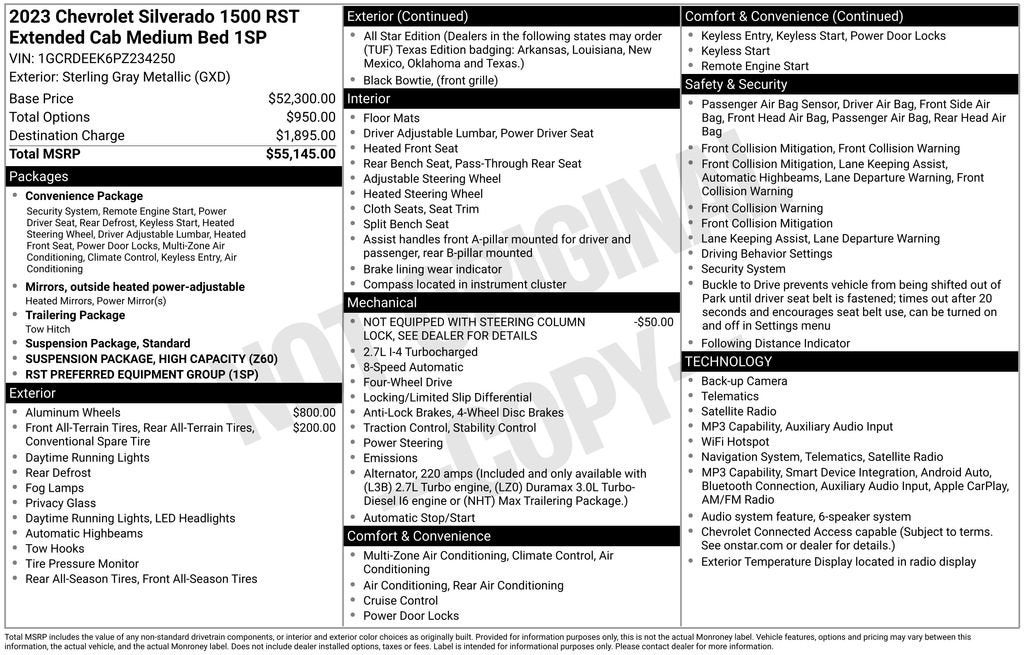 2023 Chevrolet Silverado 1500 RST