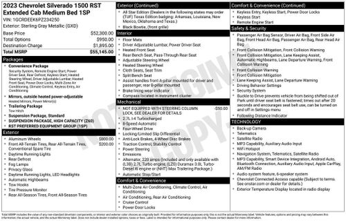 2023 Chevrolet Silverado 1500 RST