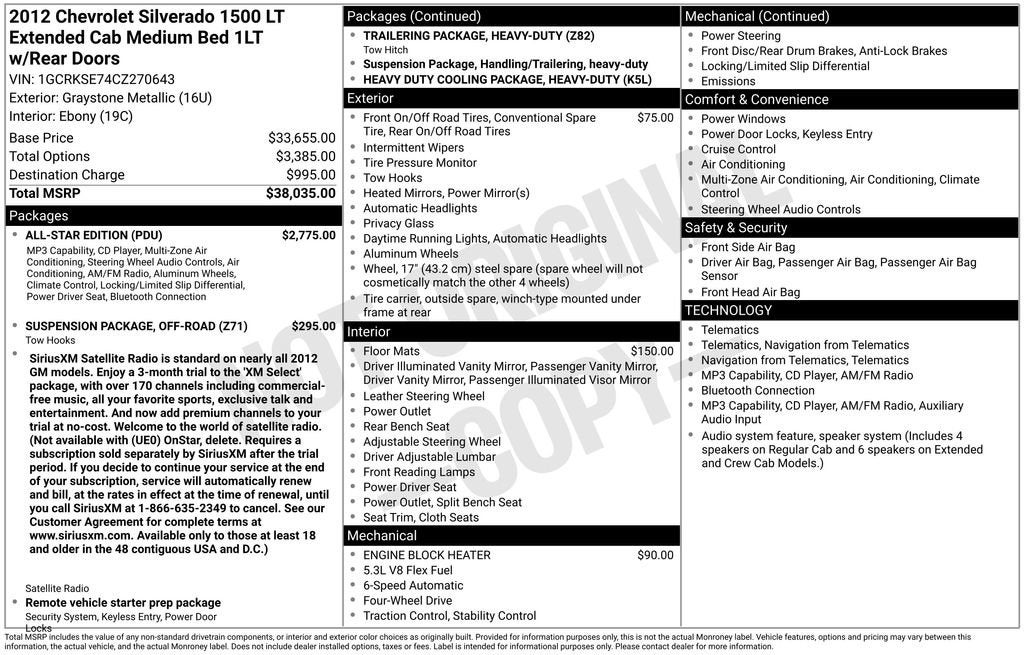 2012 Chevrolet Silverado 1500 LT