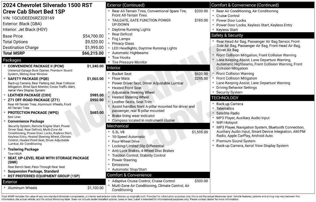 2024 Chevrolet Silverado 1500 RST