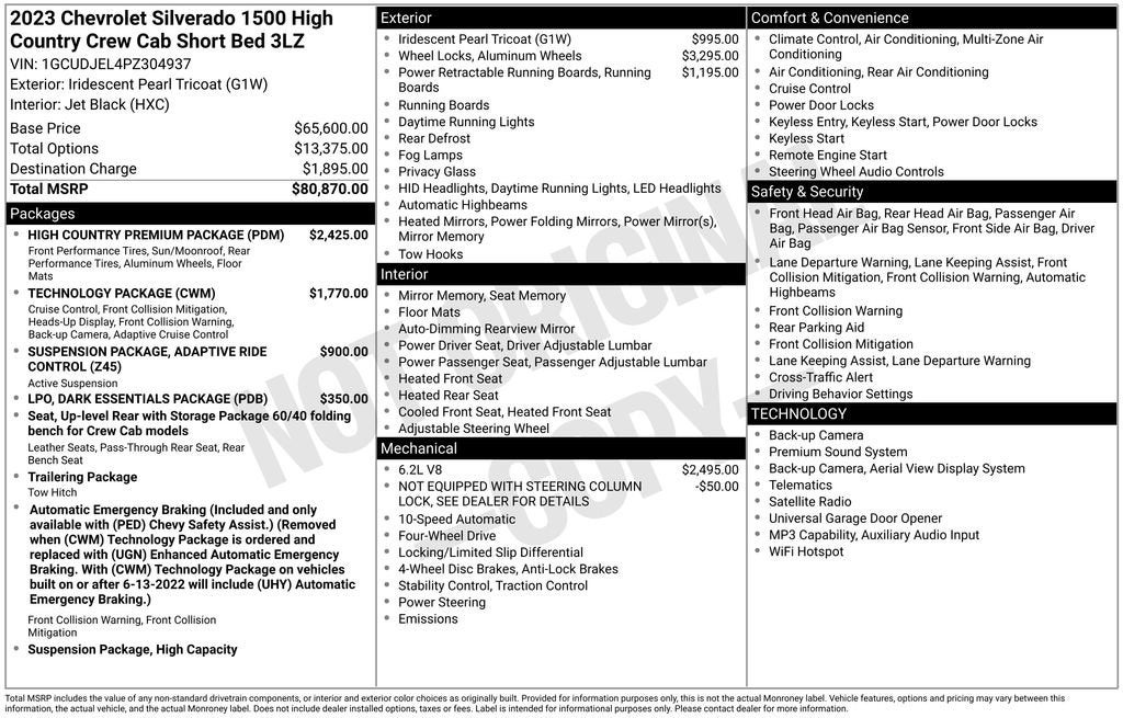 2023 Chevrolet Silverado 1500 High Country