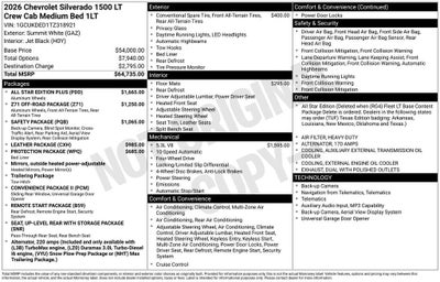 2026 Chevrolet Silverado 1500 LT