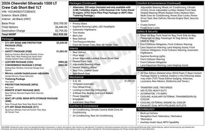2026 Chevrolet Silverado 1500 LT