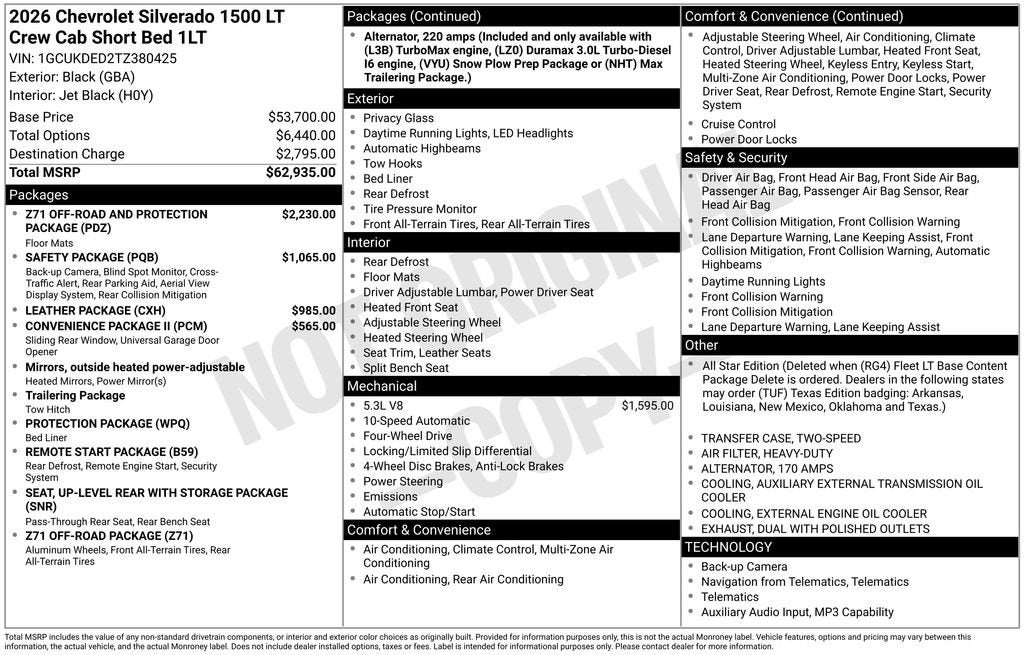 2026 Chevrolet Silverado 1500 LT