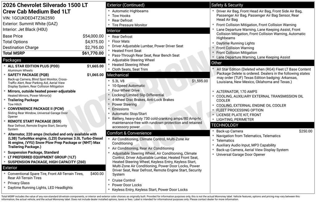 2026 Chevrolet Silverado 1500 LT