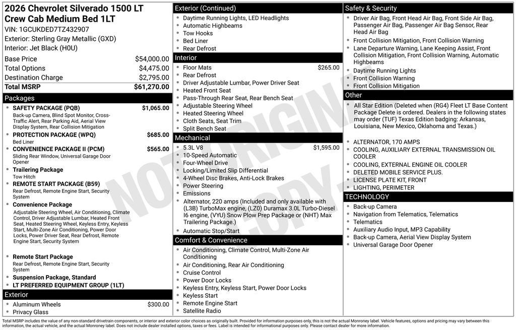 2026 Chevrolet Silverado 1500 LT
