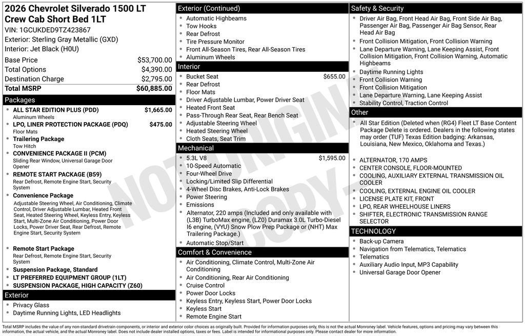 2026 Chevrolet Silverado 1500 LT