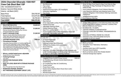 2026 Chevrolet Silverado 1500 RST