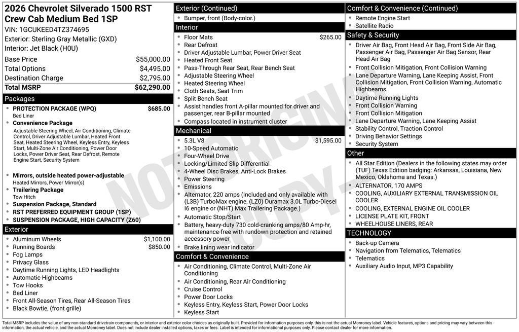 2026 Chevrolet Silverado 1500 RST