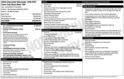 2026 Chevrolet Silverado 1500 RST