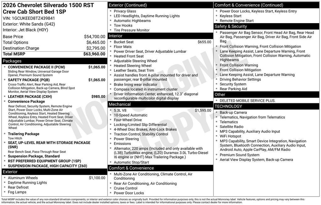2026 Chevrolet Silverado 1500 RST