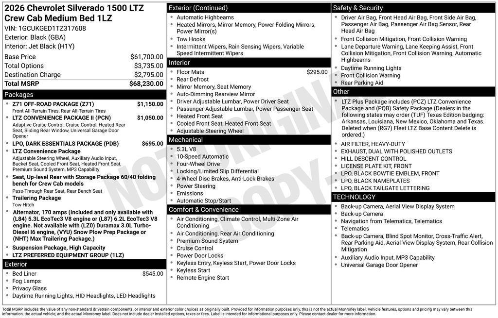 2026 Chevrolet Silverado 1500 LTZ