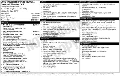 2026 Chevrolet Silverado 1500 LTZ