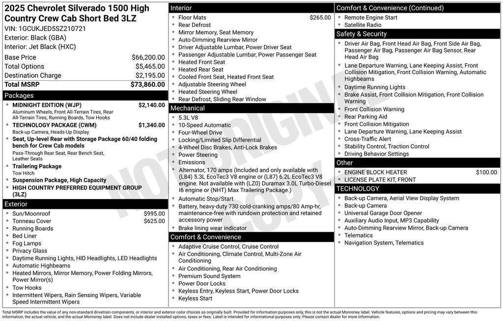 2025 Chevrolet Silverado 1500 High Country