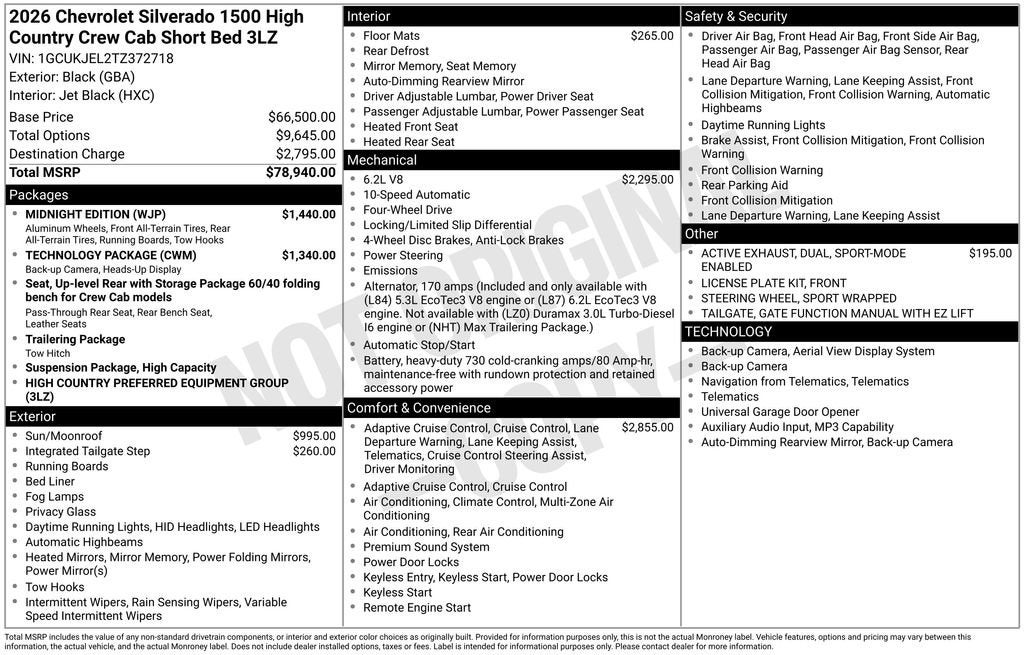 2026 Chevrolet Silverado 1500 High Country
