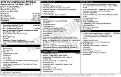 2026 Chevrolet Silverado 1500 High Country