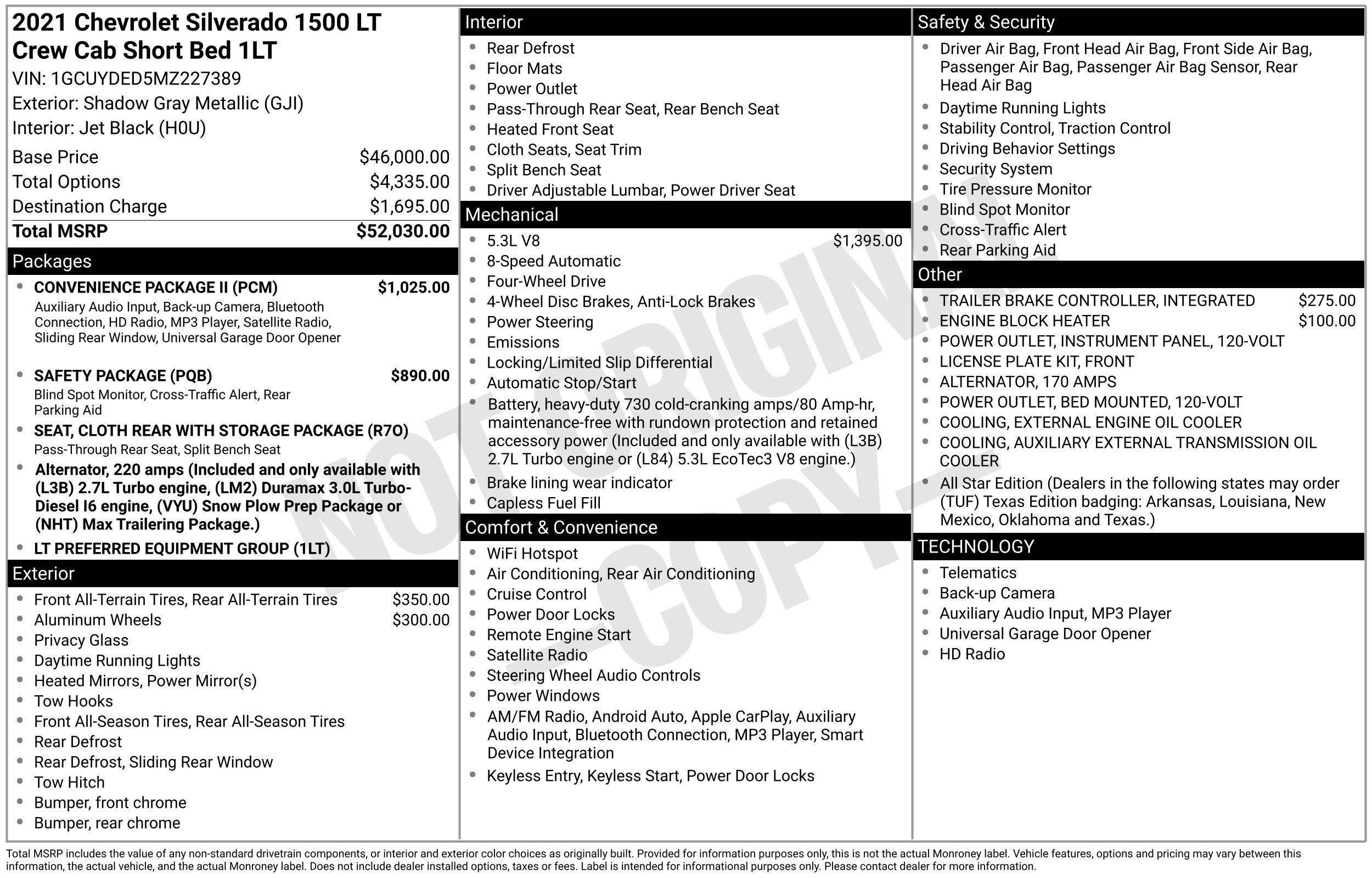 2021 Chevrolet Silverado 1500 LT