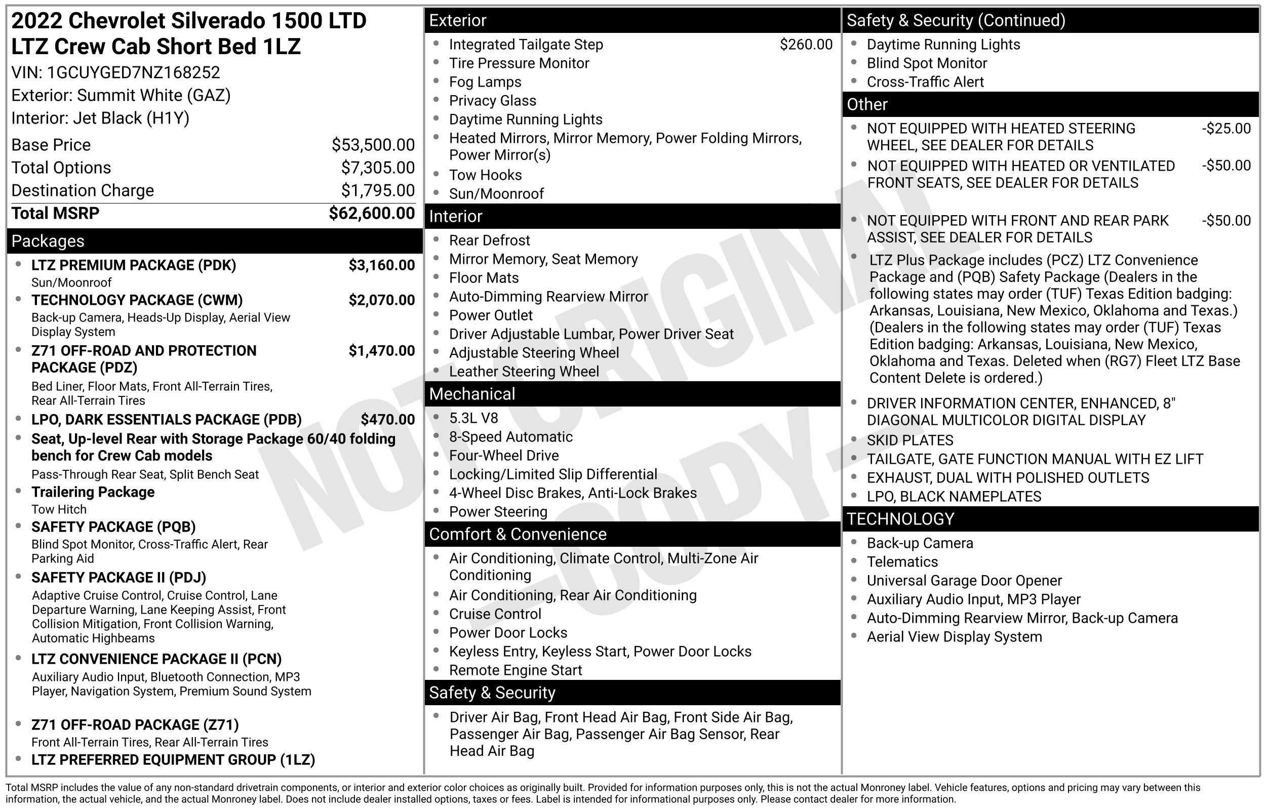 2022 Chevrolet Silverado 1500 LTD LTZ