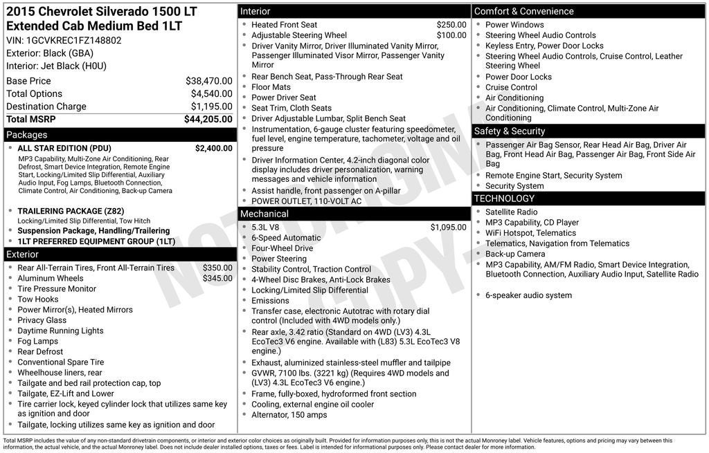 2015 Chevrolet Silverado 1500 LT