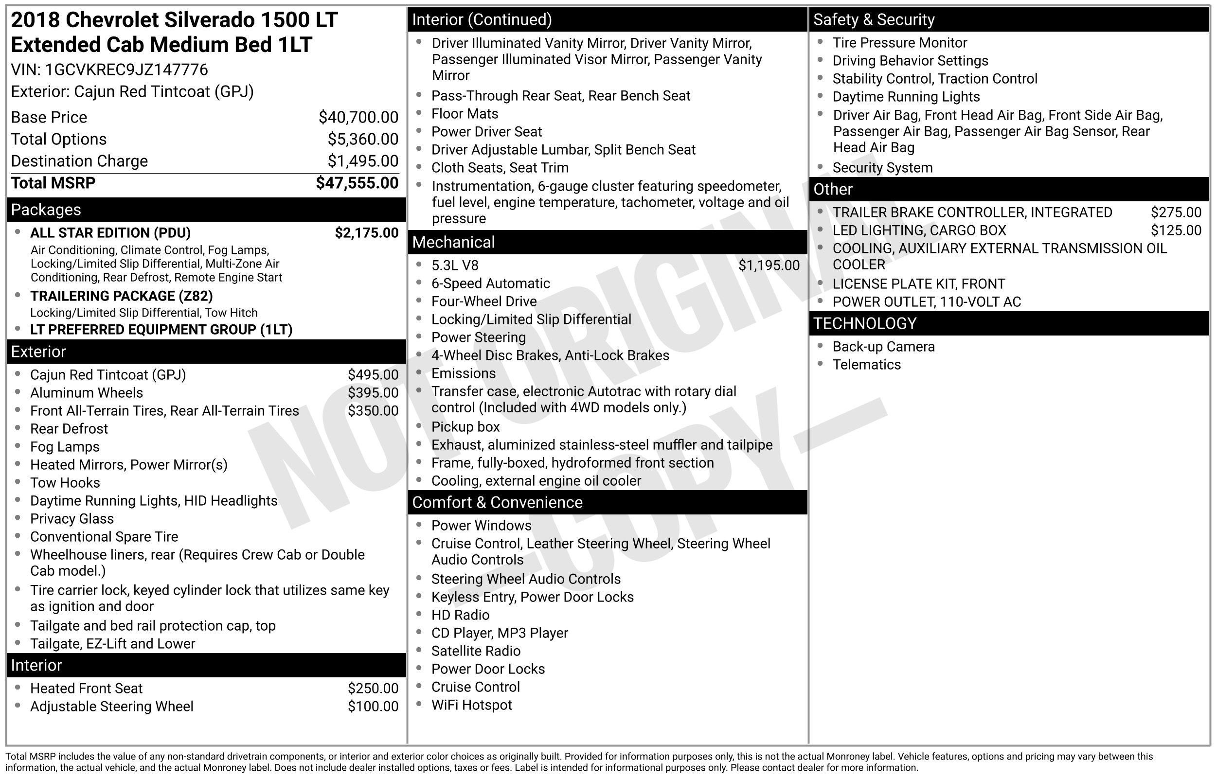 2018 Chevrolet Silverado 1500 LT