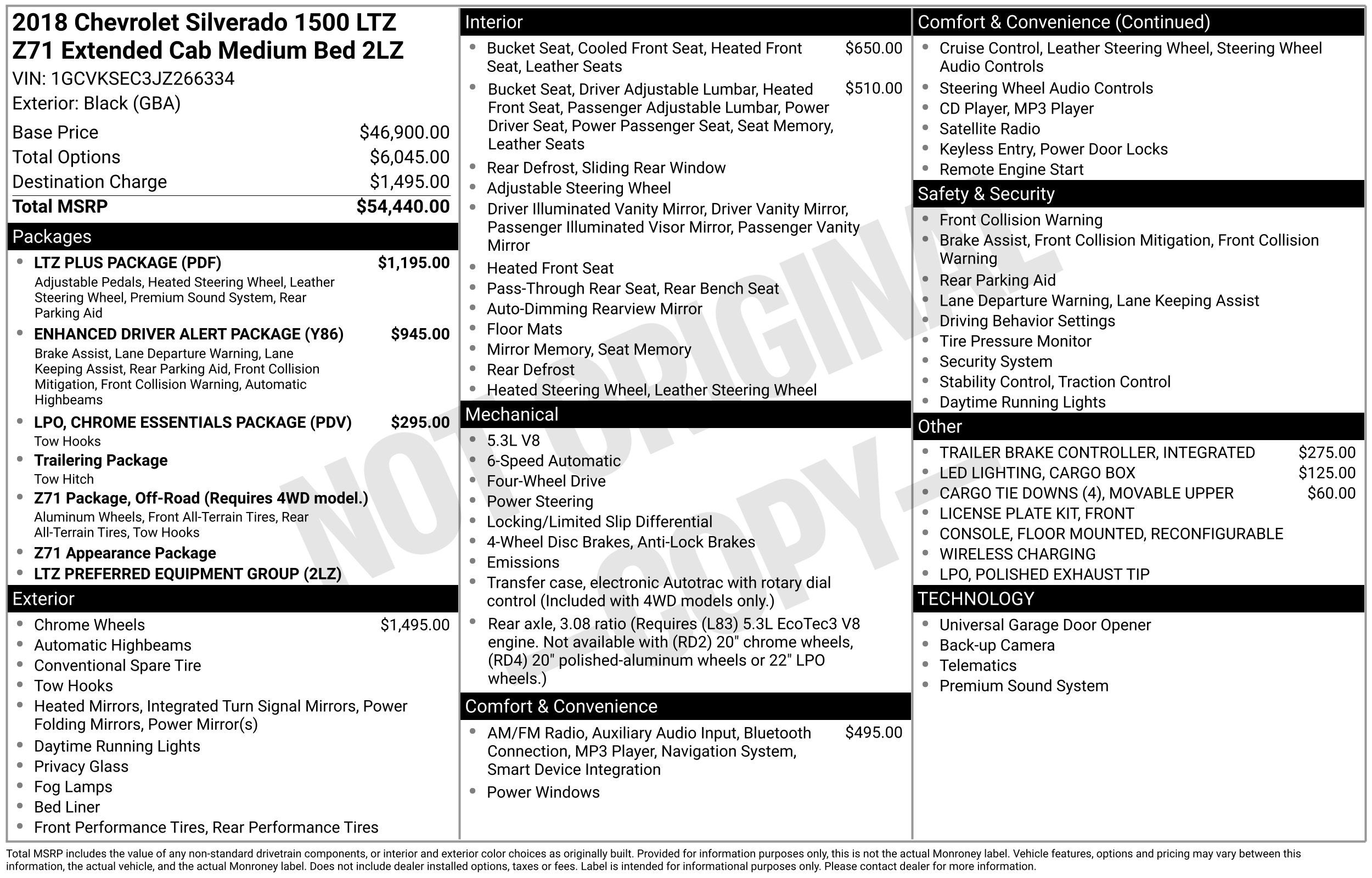 2018 Chevrolet Silverado 1500 LTZ