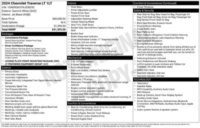2024 Chevrolet Traverse LT