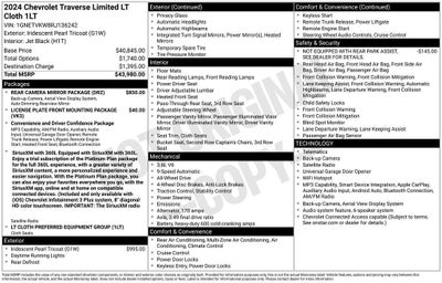 2024 Chevrolet Traverse Limited LT Cloth