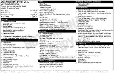 2026 Chevrolet Traverse LT