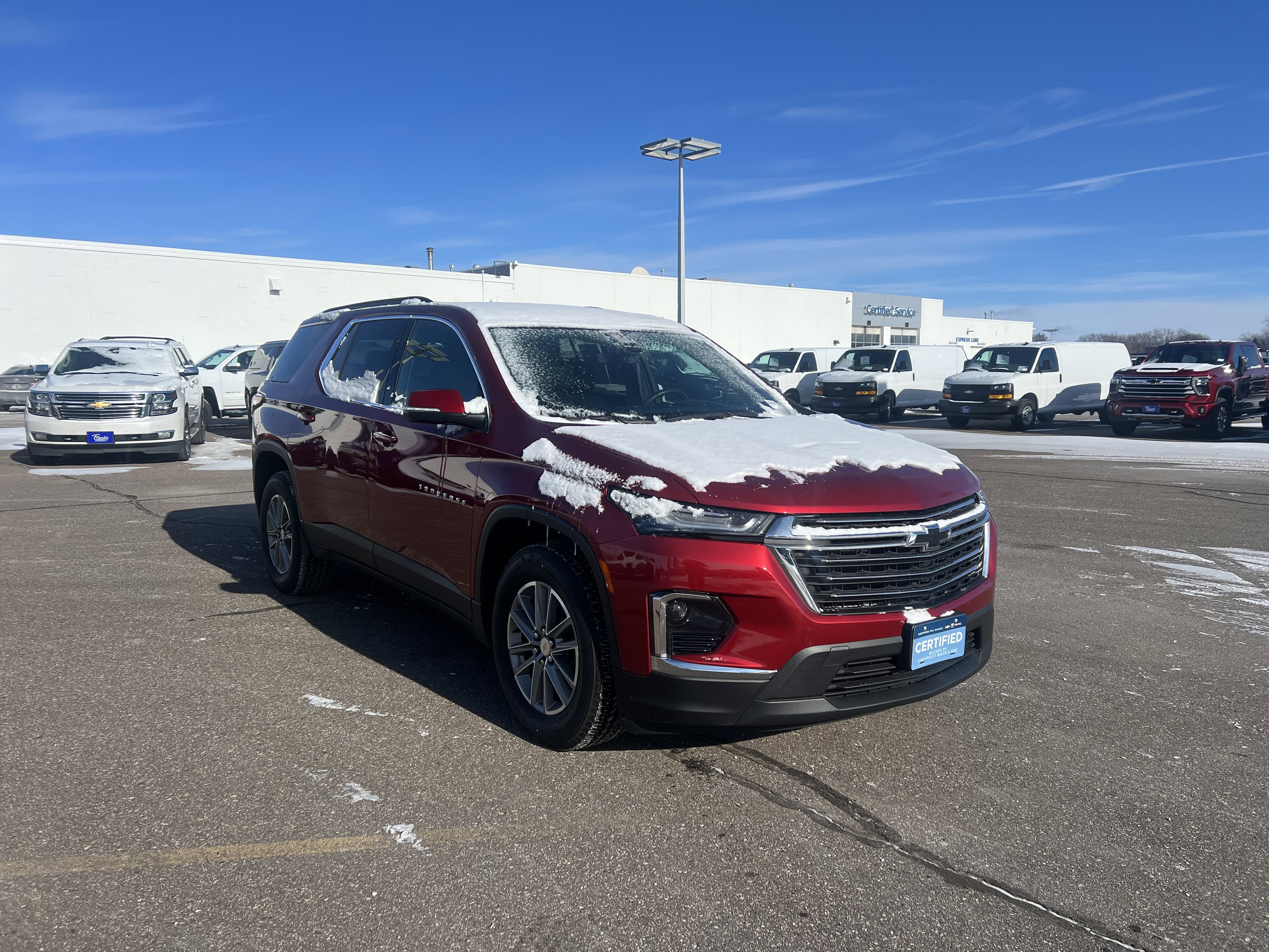 Certified 2023 Chevrolet Traverse 1LT with VIN 1GNEVGKW8PJ183922 for sale in Fridley, Minnesota
