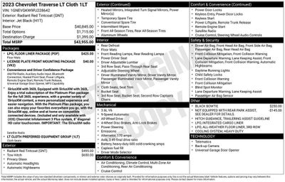 2023 Chevrolet Traverse LT Cloth