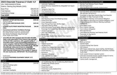 2023 Chevrolet Traverse LT Cloth