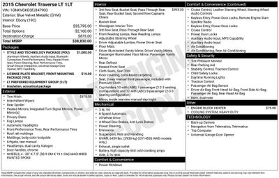 2015 Chevrolet Traverse LT