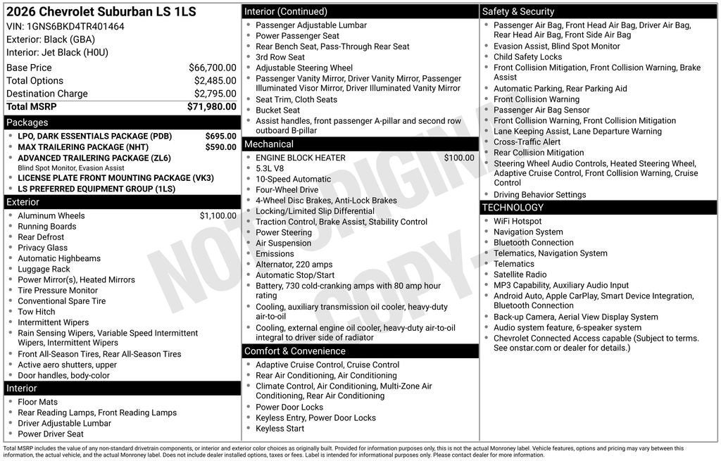 2026 Chevrolet Suburban LS