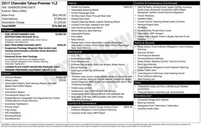 2017 Chevrolet Tahoe Premier