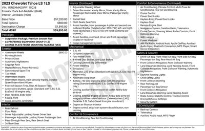 2023 Chevrolet Tahoe LS