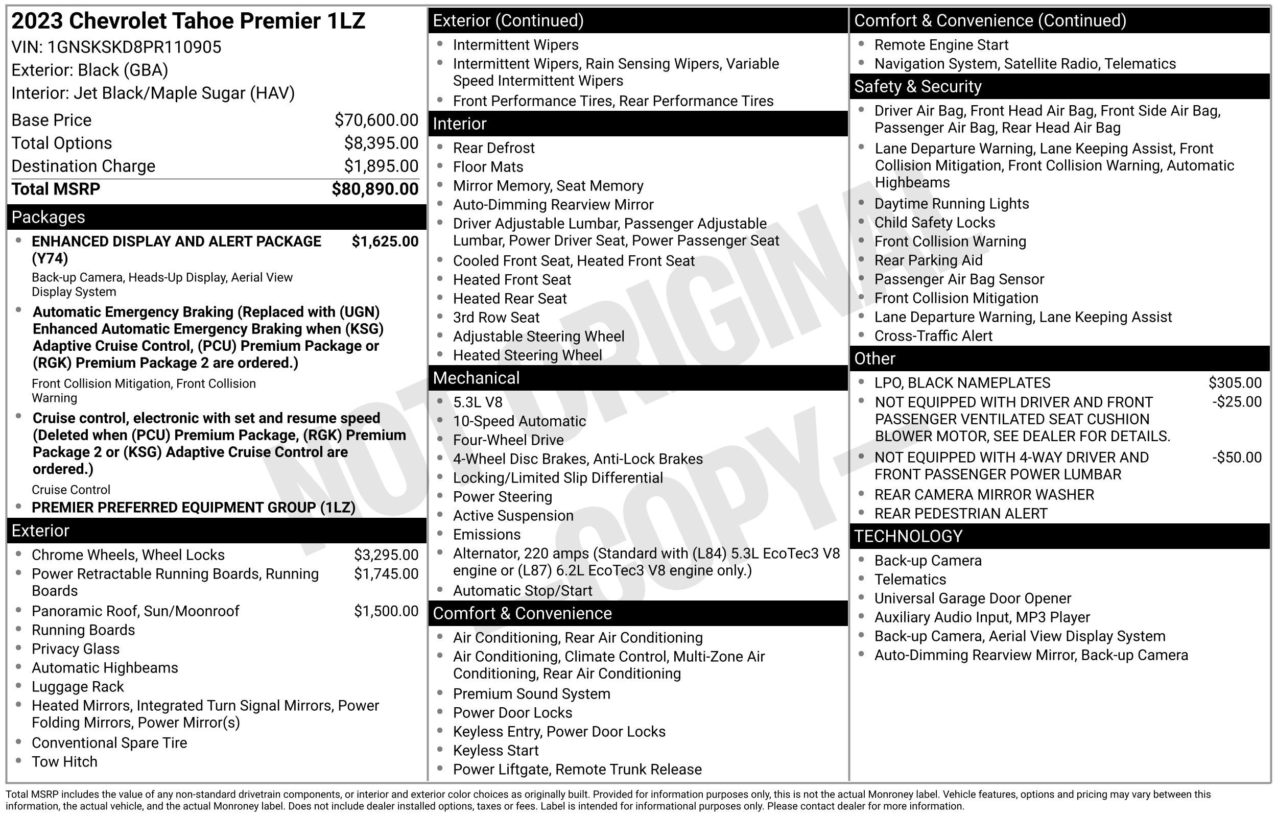 2023 Chevrolet Tahoe Premier