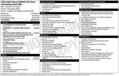 2026 GMC Sierra 3500 HD AT4
