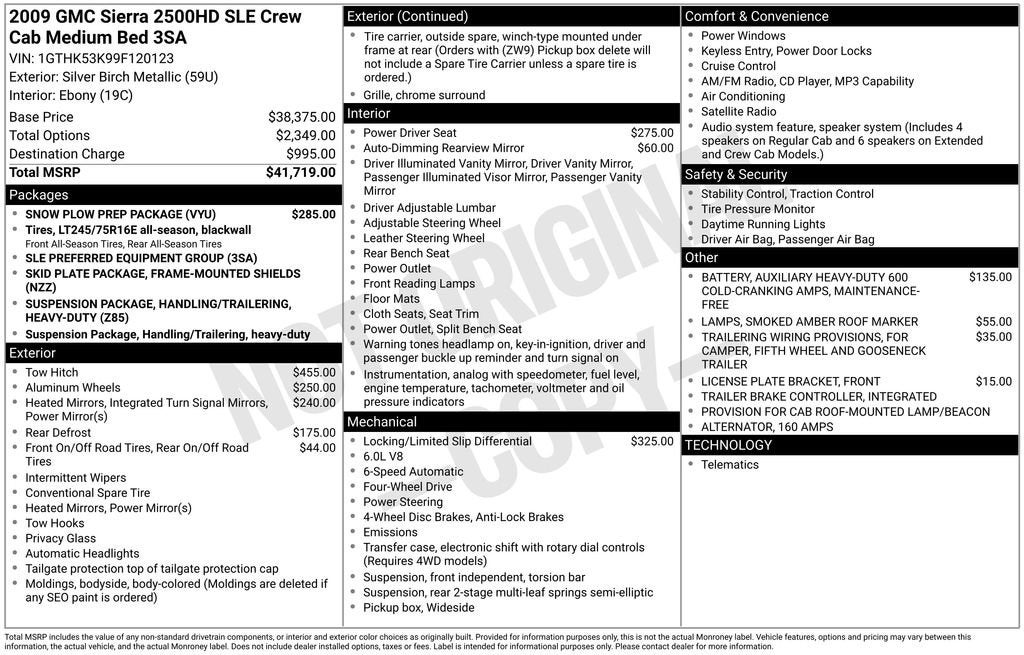 2009 GMC Sierra 2500 HD SLE