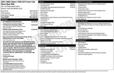 2021 GMC Sierra 1500 AT4