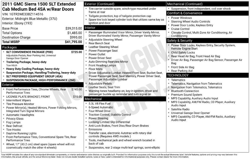 2011 GMC Sierra 1500 SLT