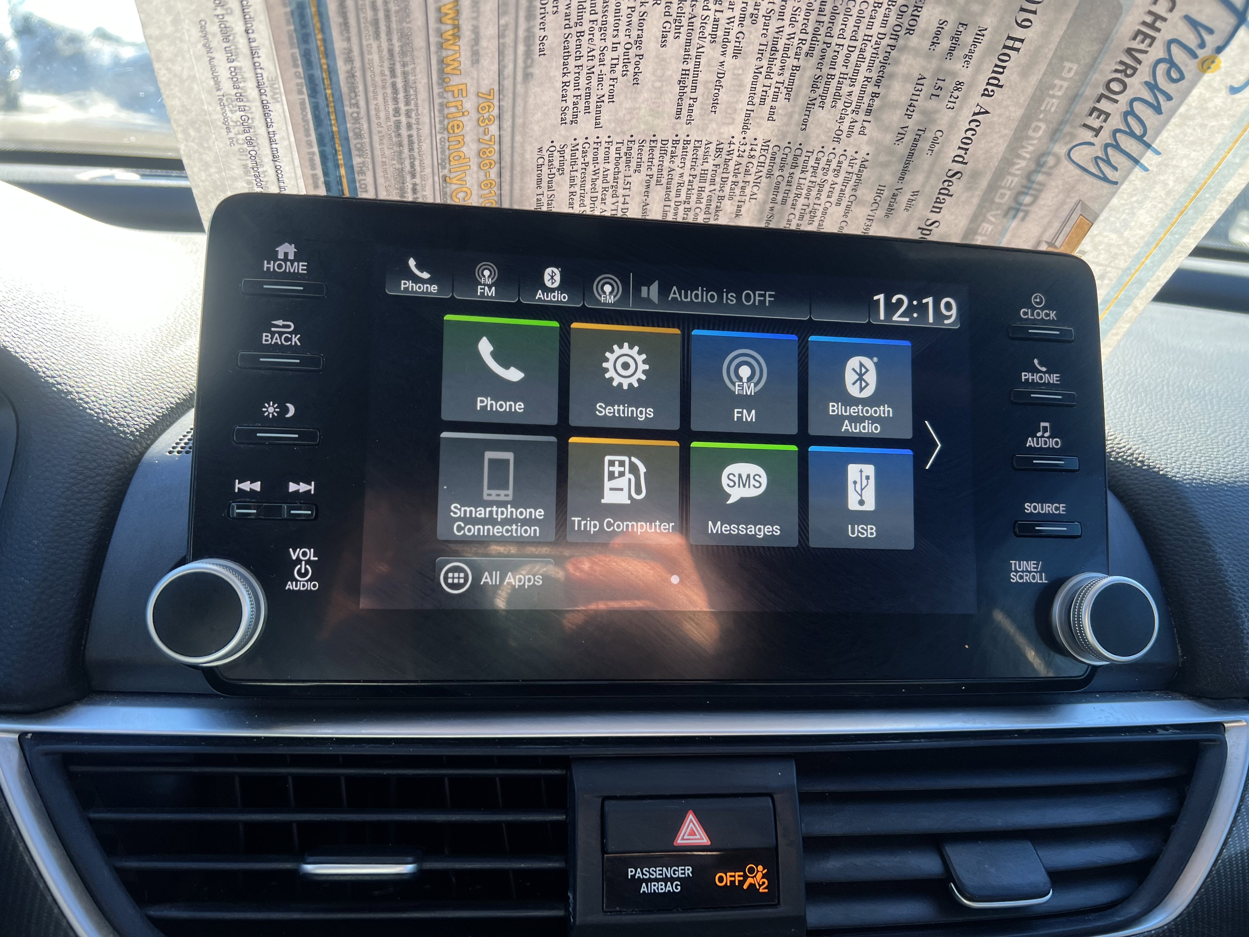 2019 Honda Accord Sport