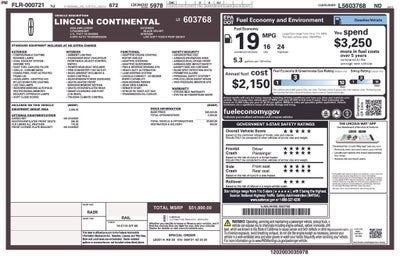 2020 Lincoln Continental Livery