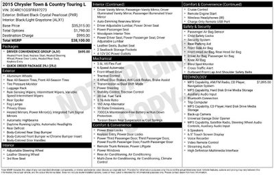2015 Chrysler Town & Country Touring-L