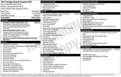 2013 Dodge Grand Caravan SXT