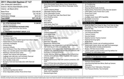 2011 Chevrolet Equinox LT w/1LT