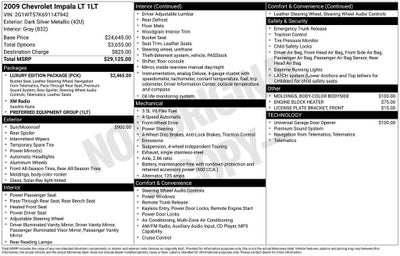2009 Chevrolet Impala 3.5L LT