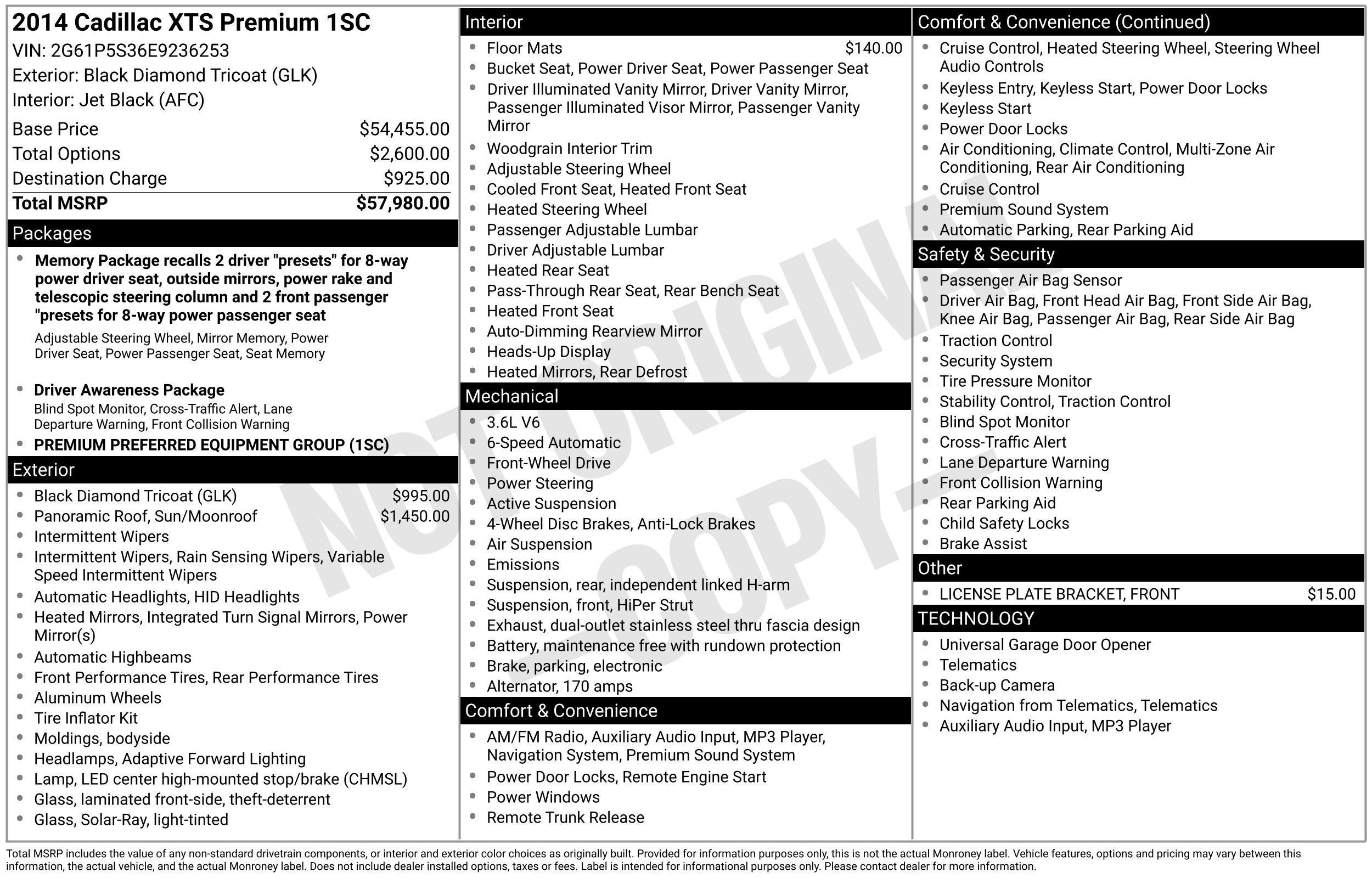 2014 Cadillac XTS Premium